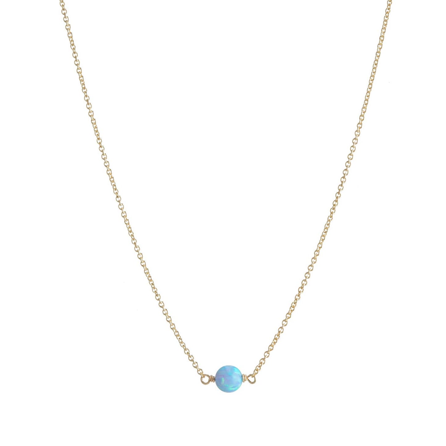 CLASSIC OPAL BALL NECKLACE