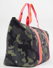 Load image into Gallery viewer, The Cassie Weekender Camo W/pink Straps
