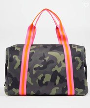 Load image into Gallery viewer, The Cassie Weekender Camo W/pink Straps
