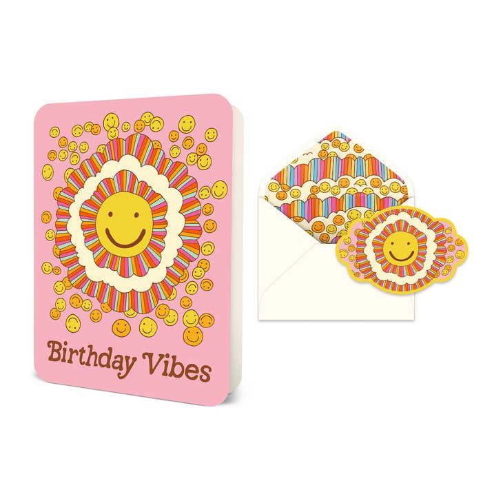 HAPPY BIRTHDAY VIBES DELUXE GREETING CARD