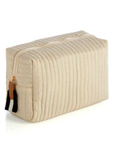 Load image into Gallery viewer, EZRA LARGE BOXY COSMETIC POUCH: Black
