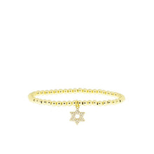 Load image into Gallery viewer, Star of David Charm Bracelet 3645B
