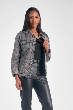 QUILTED JEAN JACKET