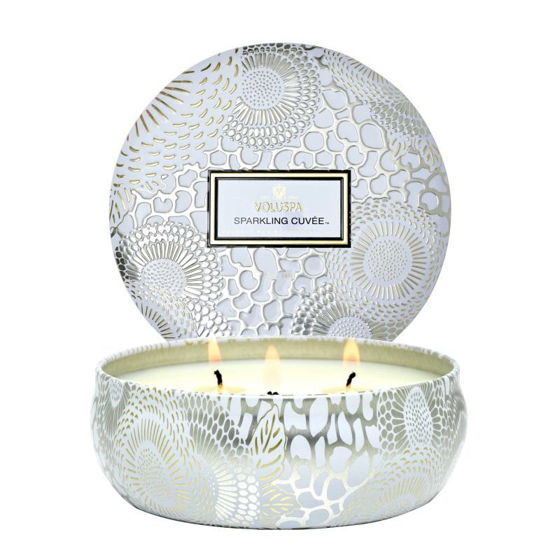 SPARKLING CUVEE - 3 Wick Tin Candle