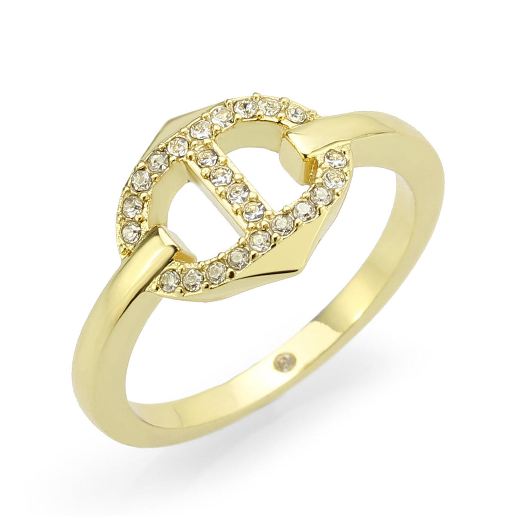 Pave Link Band Ring