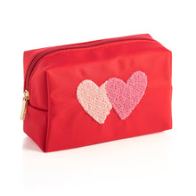 Load image into Gallery viewer, CARA HEARTS COSMETIC POUCH, RED
