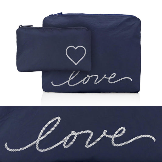 Love Nautical Set of Two Pouches