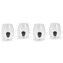 Load image into Gallery viewer, Black Skull Stemless Wineglass
