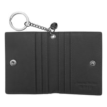 Load image into Gallery viewer, Key Ring Flap Card Case-Black
