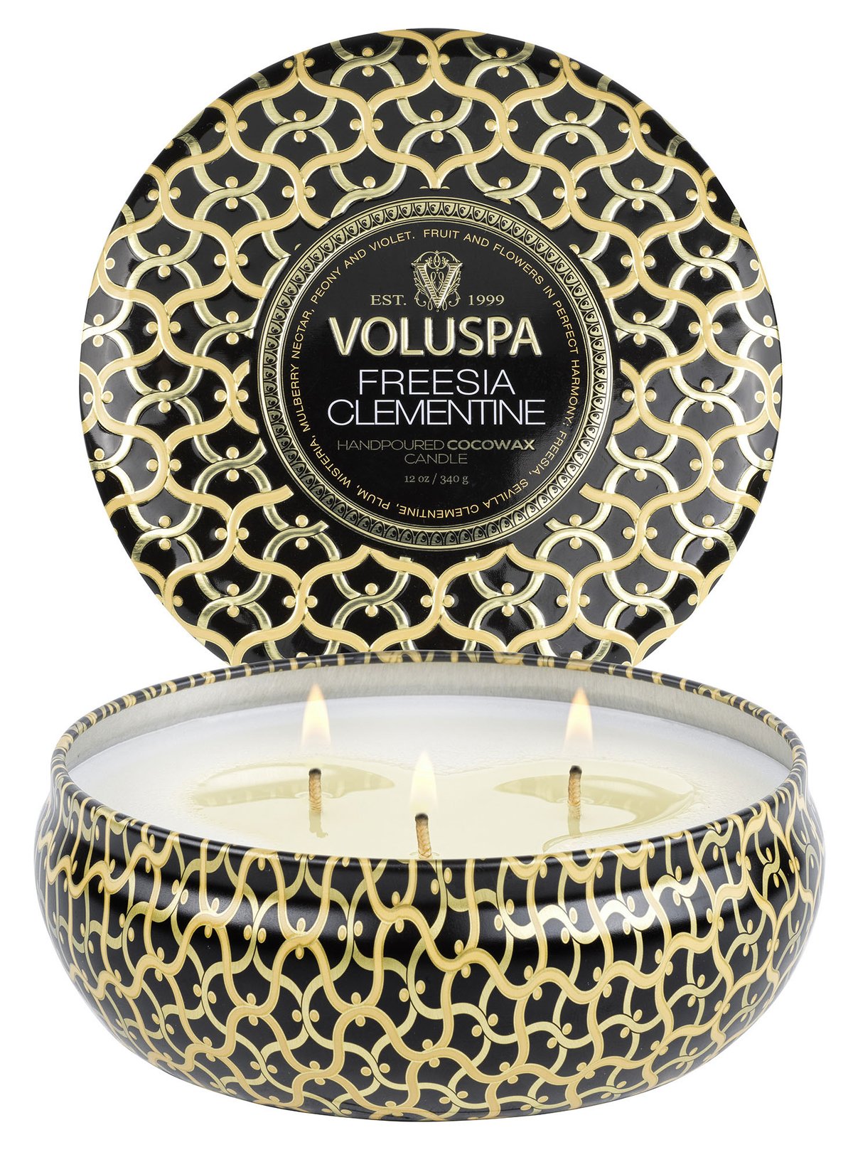 FRESSIA CLEMENTINE - 3 Wick Tin Candle