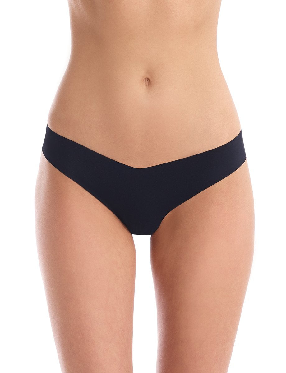 Classic Solid Thong Black