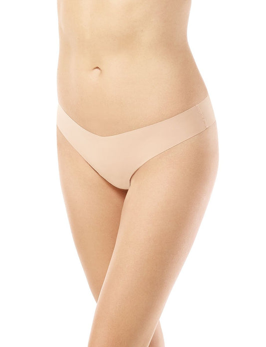 Classic Solid Thong Beige