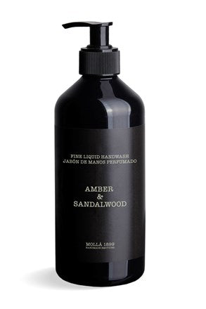 Amber & Sandalwood Black 16.9 fl oz/500 ml.
Fine Liquid Handwash