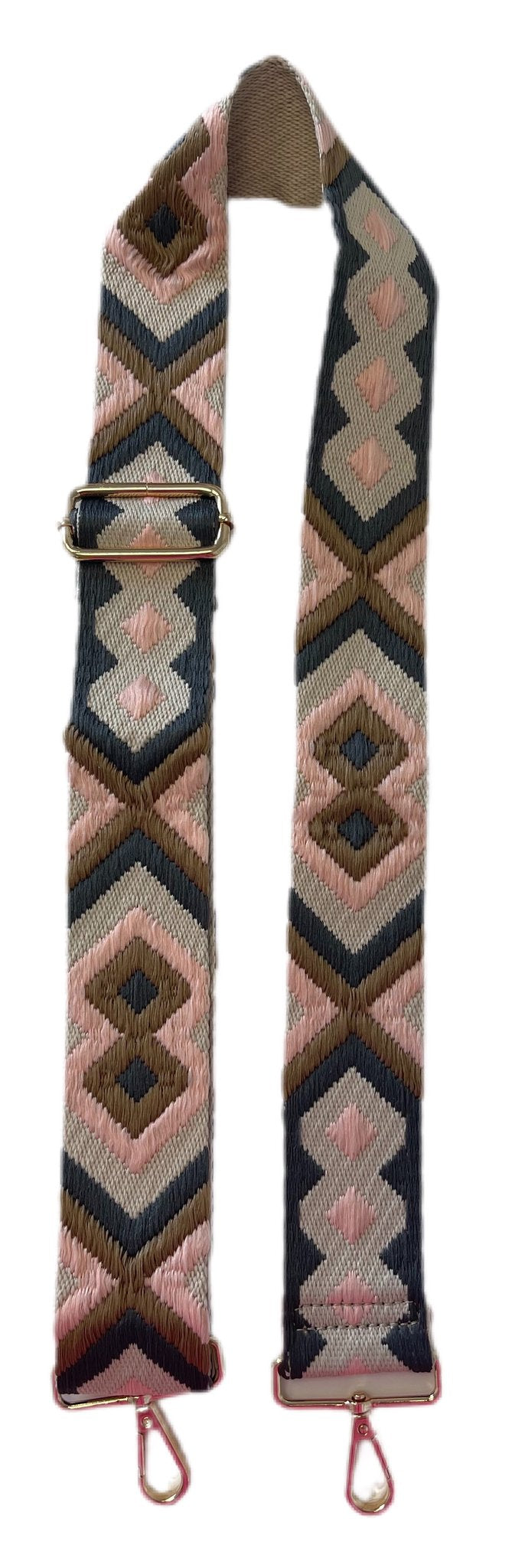 Embroidered Brown/Blush Aztec 2