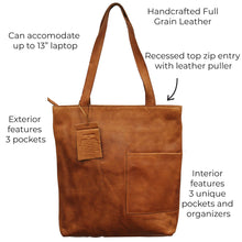 Load image into Gallery viewer, Leon Leather Tote
