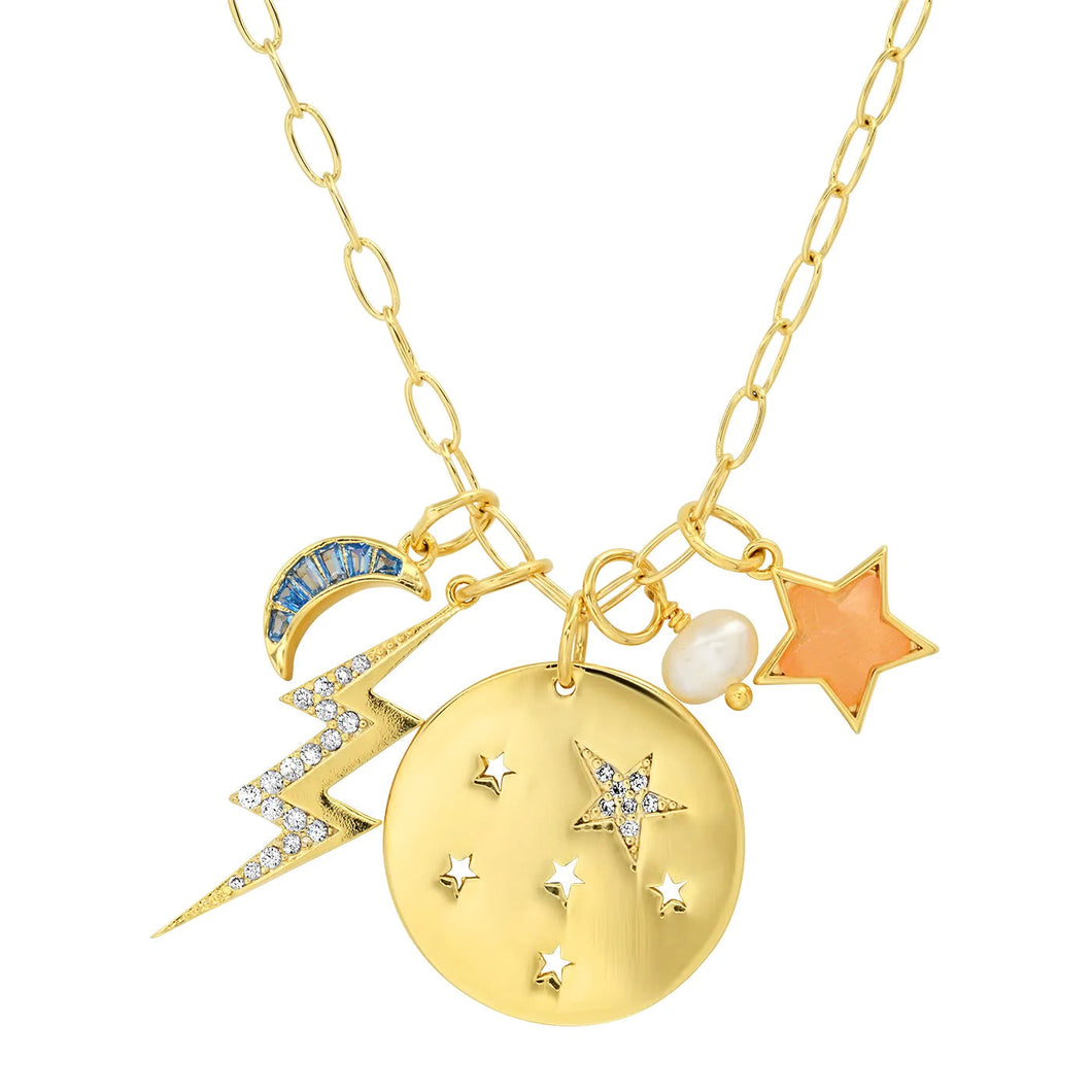 Bolt/Star/Constellation Necklace