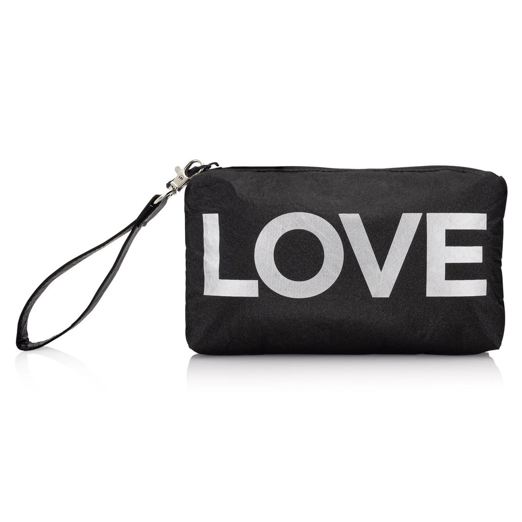 Wristlet- Black with Silver 