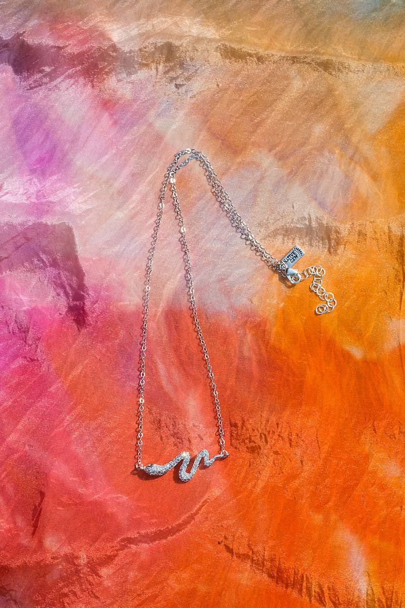 SNAKE CHARMER necklace in sterling silver