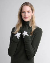Load image into Gallery viewer, Cashmere/Angora Star Intarsia 3-in-1 Glove
