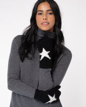 Load image into Gallery viewer, Cashmere/Angora Star Intarsia 3-in-1 Glove
