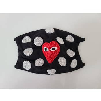 Mask Polka Dot with Heart
