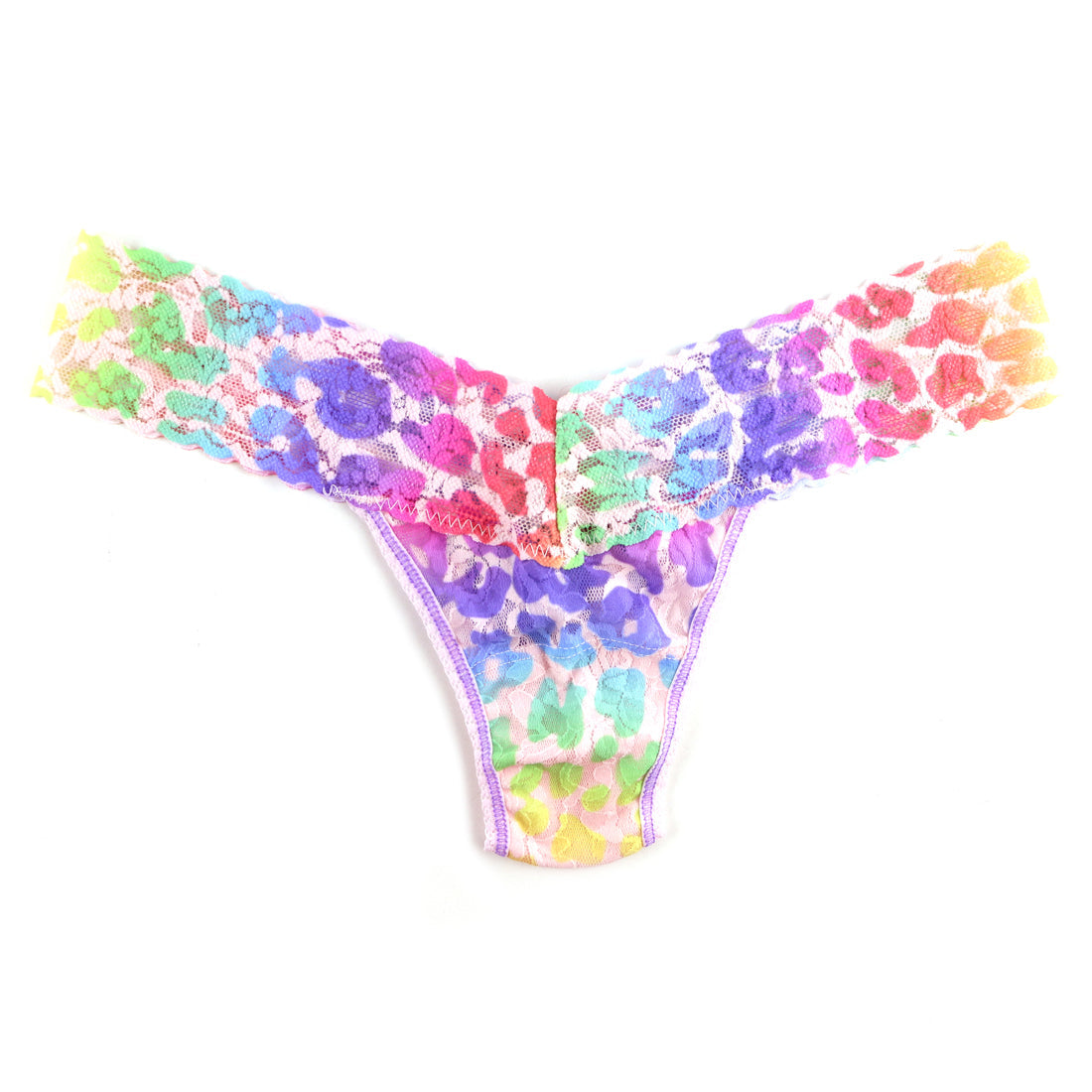 SIG LACE LOW RISE PRINTED THONG