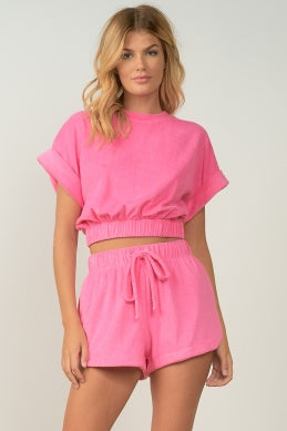 Neon Terry Top and Shorts