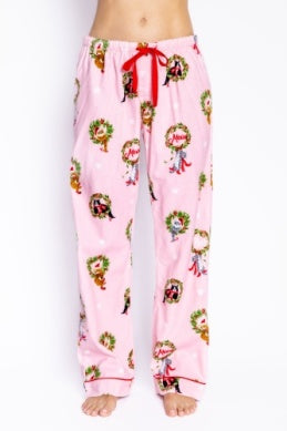 Christmas Kitty Flannel Pants